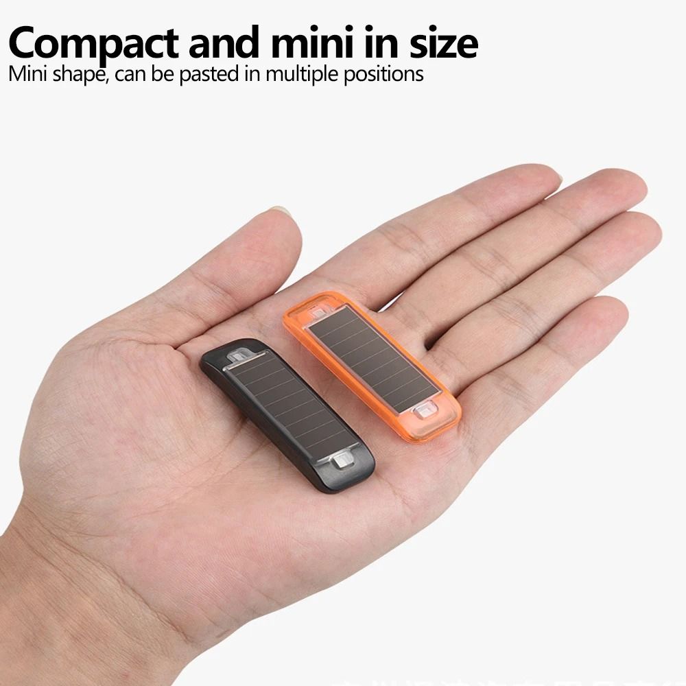 Mini Solar LED Car Warning Light  Wireless AntiTheft Flashing Alarm Lamp 3