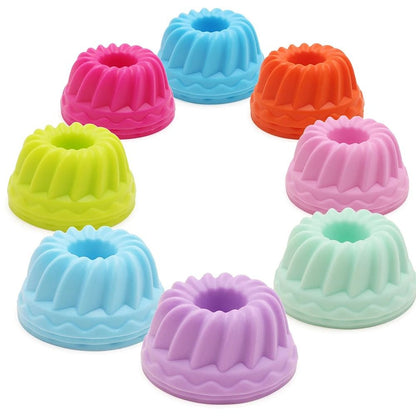 Food Grade Silicone Muffin Cups Set 12 Pieces Multicolor 1