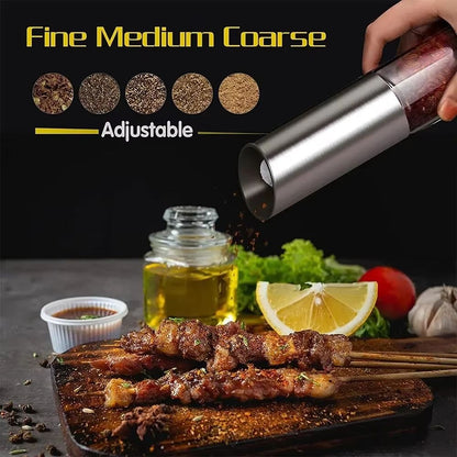 Electric Salt And Pepper Grinder USB Rechargeable Automatic Pepper Mill 3