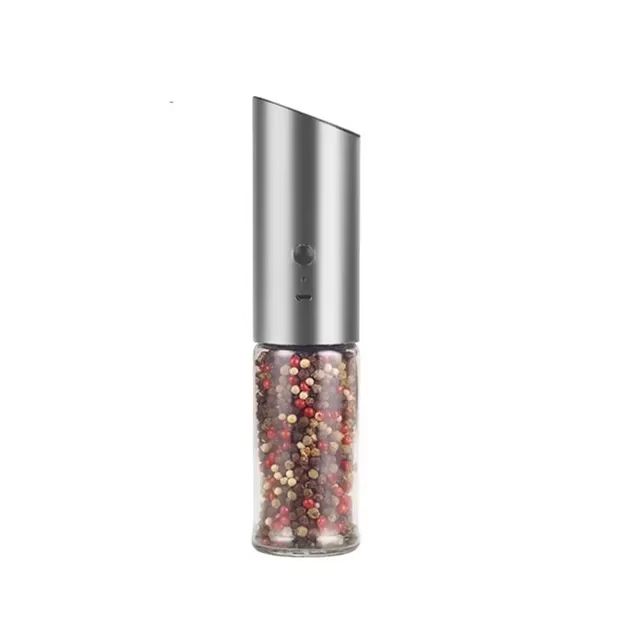 Electric Salt And Pepper Grinder USB Rechargeable Automatic Pepper Mill 6