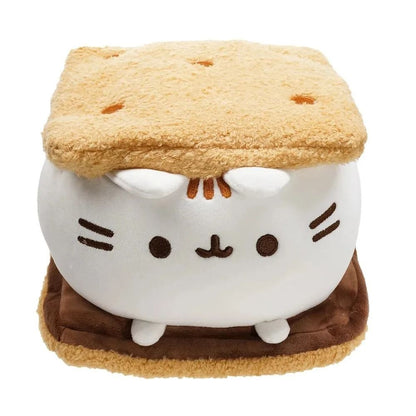Kawaii Chocolate Cookie Fat Cat Plush Toy 3