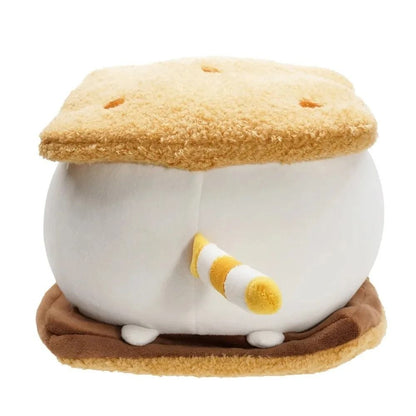 Kawaii Chocolate Cookie Fat Cat Plush Toy 5