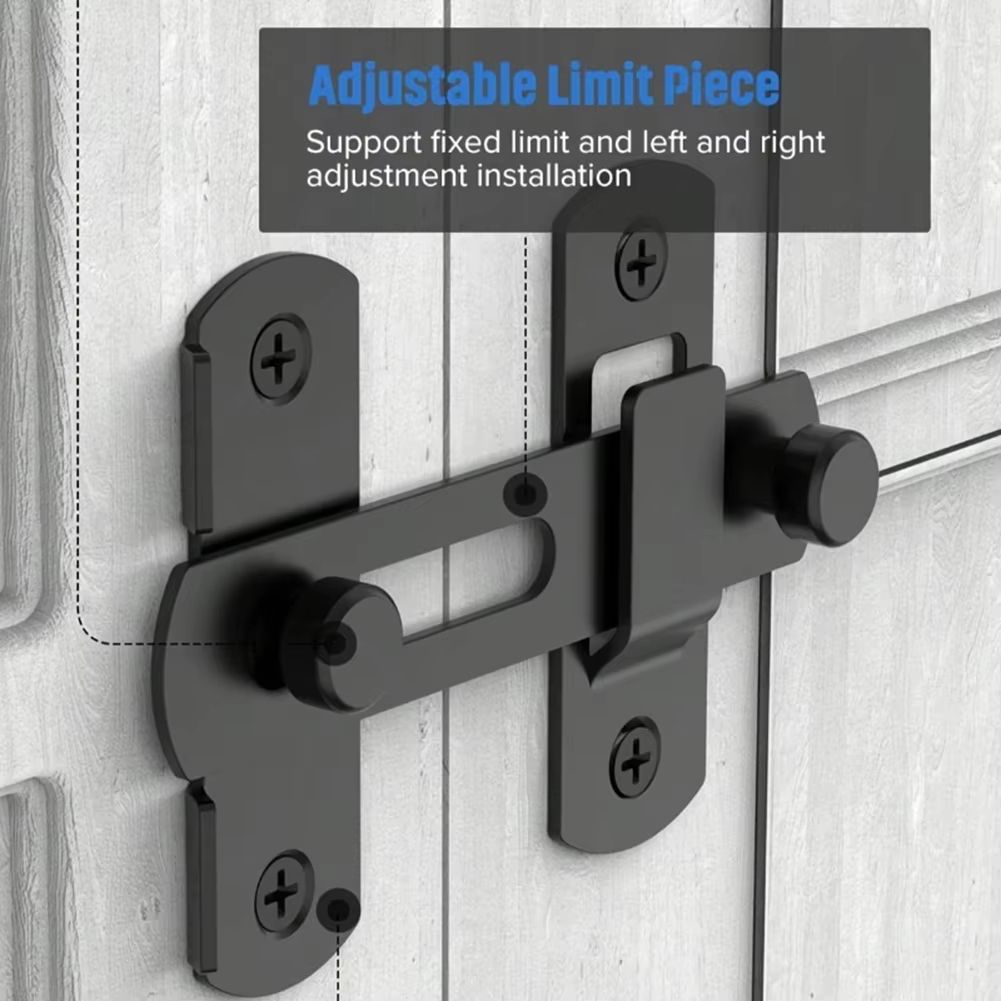 Barn Door Lock Sliding Gate Latch Stainless Steel Cabinet Lock 3
