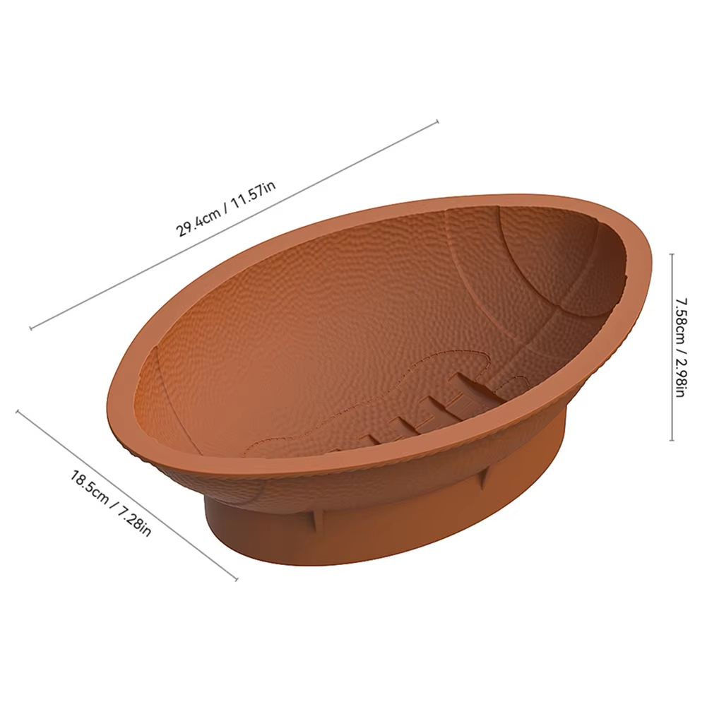 3D Rugby Silicone Cake Mold For Sports Party Baking 5