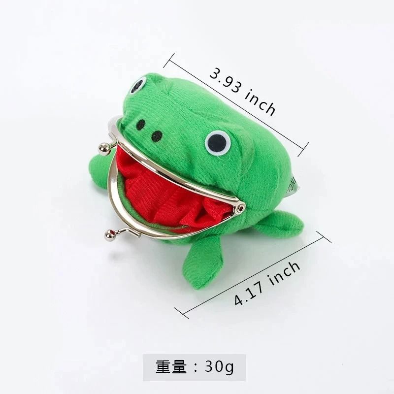 Plush Frog Wallet Coin Purse Key Chain 6