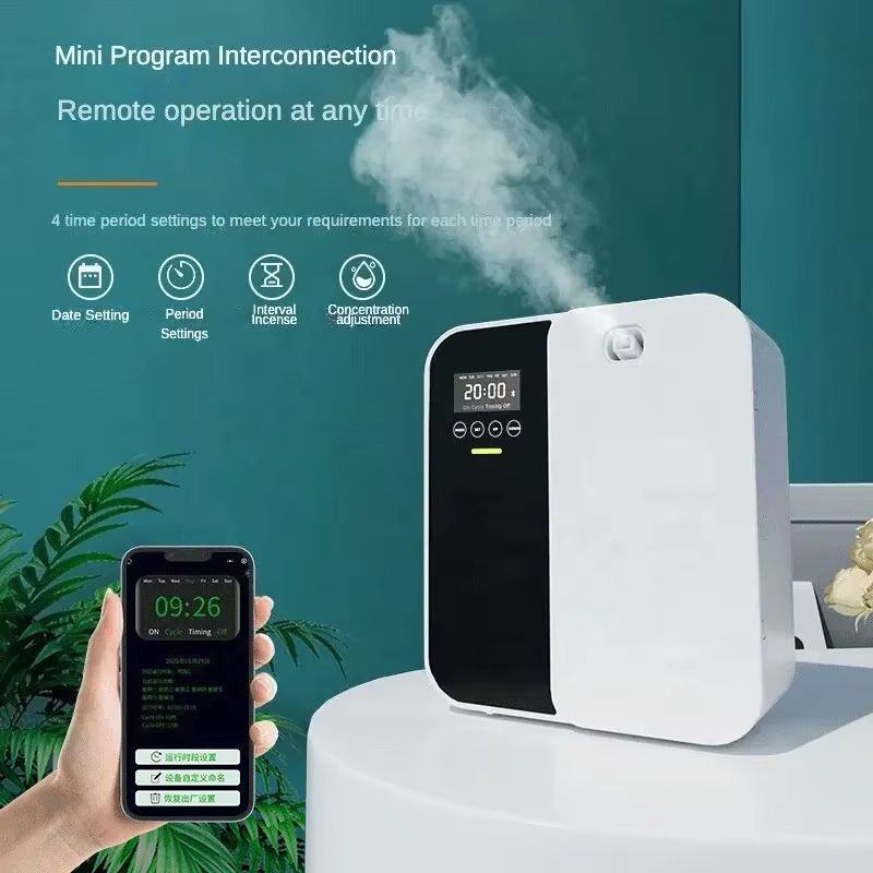 35,315 cu.ft Scent Diffuser Machine Wall Mounted Bluetooth Essential Oil Air Freshener for Home Office Hotel