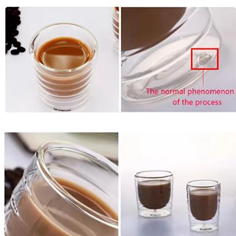 Nespresso Double Wall Glass Coffee Mug  Heat Resistant Transparent Tea  Coffee Cup 4
