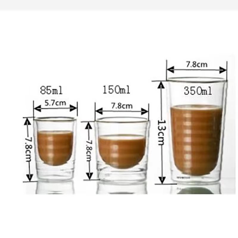 Nespresso Double Wall Glass Coffee Mug  Heat Resistant Transparent Tea  Coffee Cup 5