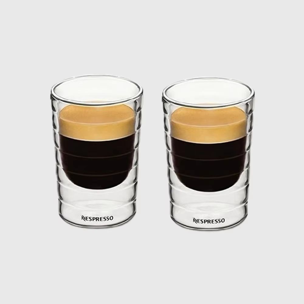 Nespresso Double Wall Glass Coffee Mug  Heat Resistant Transparent Tea  Coffee Cup 7