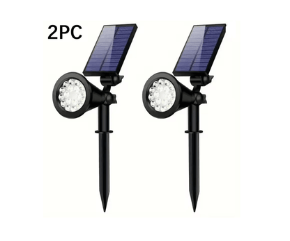 SolarGlow Garden Spotlight 2Pack  Outdoor Solar Landscape Spotlight With Smart Light Control  Water 4