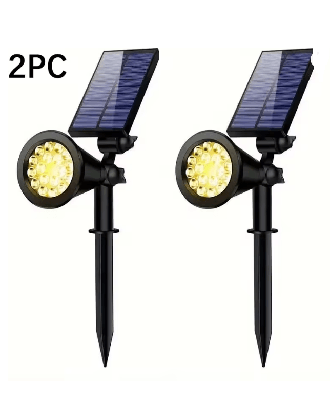 SolarGlow Garden Spotlight 2Pack  Outdoor Solar Landscape Spotlight With Smart Light Control  Water 6