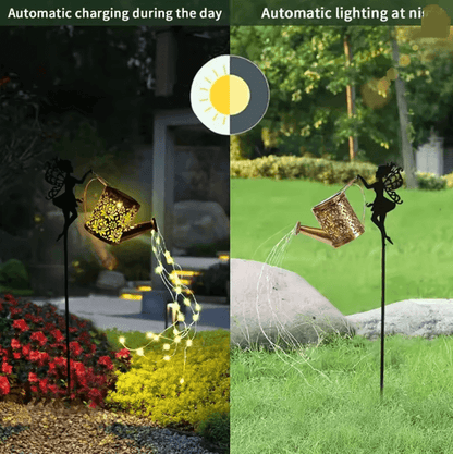 LumiPour Solar Fairy Watering Can Light Outdoor Garden Decoration 3