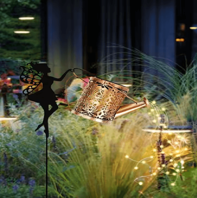 LumiPour Solar Fairy Watering Can Light Outdoor Garden Decoration 4