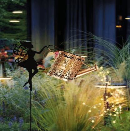 LumiPour Solar Fairy Watering Can Light Outdoor Garden Decoration 4