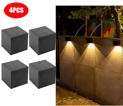 LumiSquare Solar Wall Light Outdoor Waterproof Fence Lamp 5
