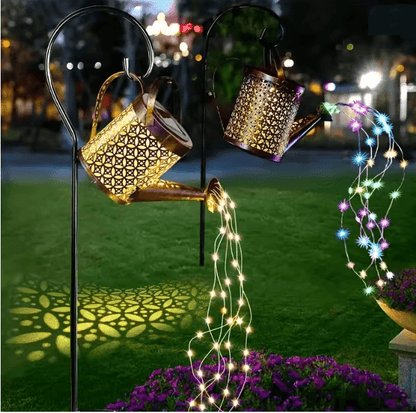 AquaGlow Solar Watering Can Light Outdoor Decorative Fairy Shower Lamp