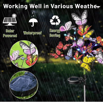 LumiWings Solar Butterfly Flower Garden Light Outdoor Decorative Lamp 1