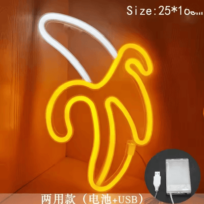 GlowBanana LED Neon Wall Light For Bedroom And Decor 5