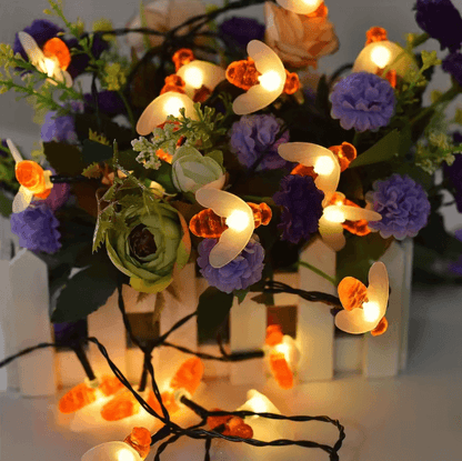 HoneyGlow Solar Bee String Lights Outdoor Garden Decor 20 LED 3