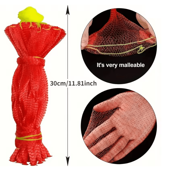 GrowNet Heavy Duty Plastic Garden Netting 100 Pack For Vertical Support And Crop Protection 1