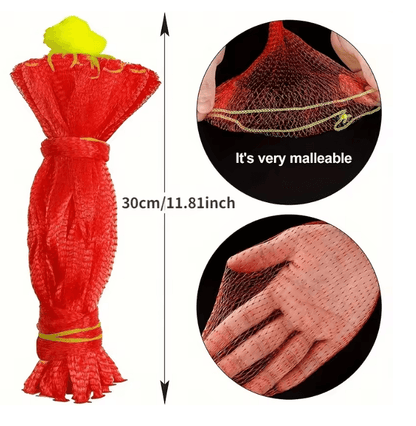 GrowNet Heavy Duty Plastic Garden Netting 100 Pack For Vertical Support And Crop Protection 1