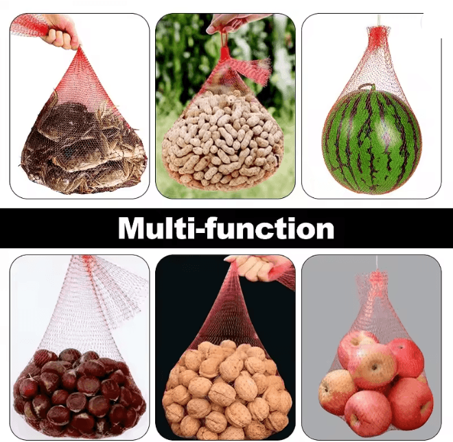 GrowNet Heavy Duty Plastic Garden Netting 100 Pack For Vertical Support And Crop Protection 2