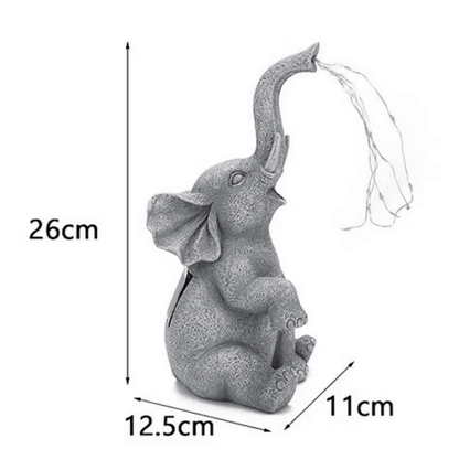 EleLight Solar Elephant Statue With String Lights For Garden And Patio Decor 4
