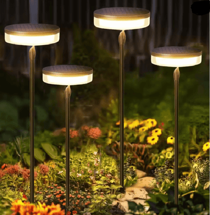 BreezeGlow Solar Swaying Pathway Lights Outdoor Waterproof Set 4