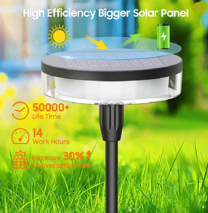 BreezeGlow Solar Swaying Pathway Lights Outdoor Waterproof Set 3