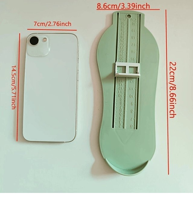 TinySteps Baby Foot Measuring Gauge  Accurate Infant Shoe Size Ruler 2