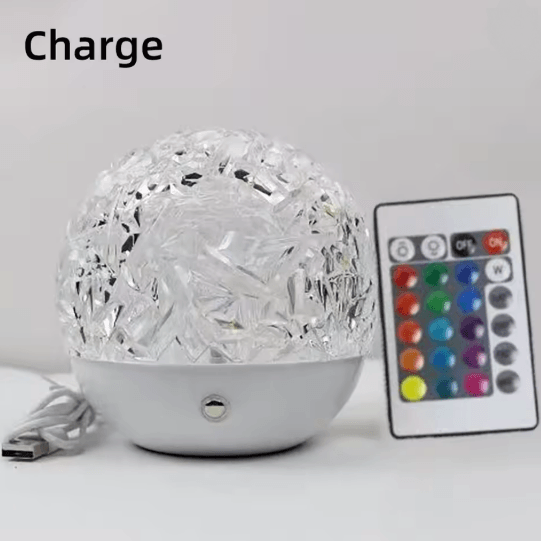 RippleGlow LED WaterRipple Projection Lamp  RGB Rotating Ambient Night Light 4