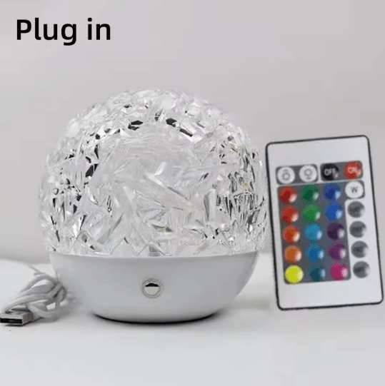 RippleGlow LED WaterRipple Projection Lamp  RGB Rotating Ambient Night Light 3
