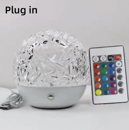 RippleGlow LED WaterRipple Projection Lamp  RGB Rotating Ambient Night Light 3