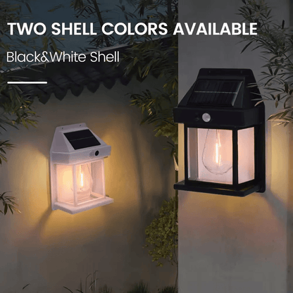 SolarAura Retro Wall Lamp  Motion Sensor Solar Outdoor Wall Light 1
