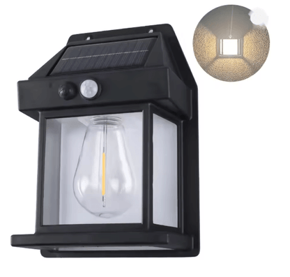 SolarAura Retro Wall Lamp  Motion Sensor Solar Outdoor Wall Light 4