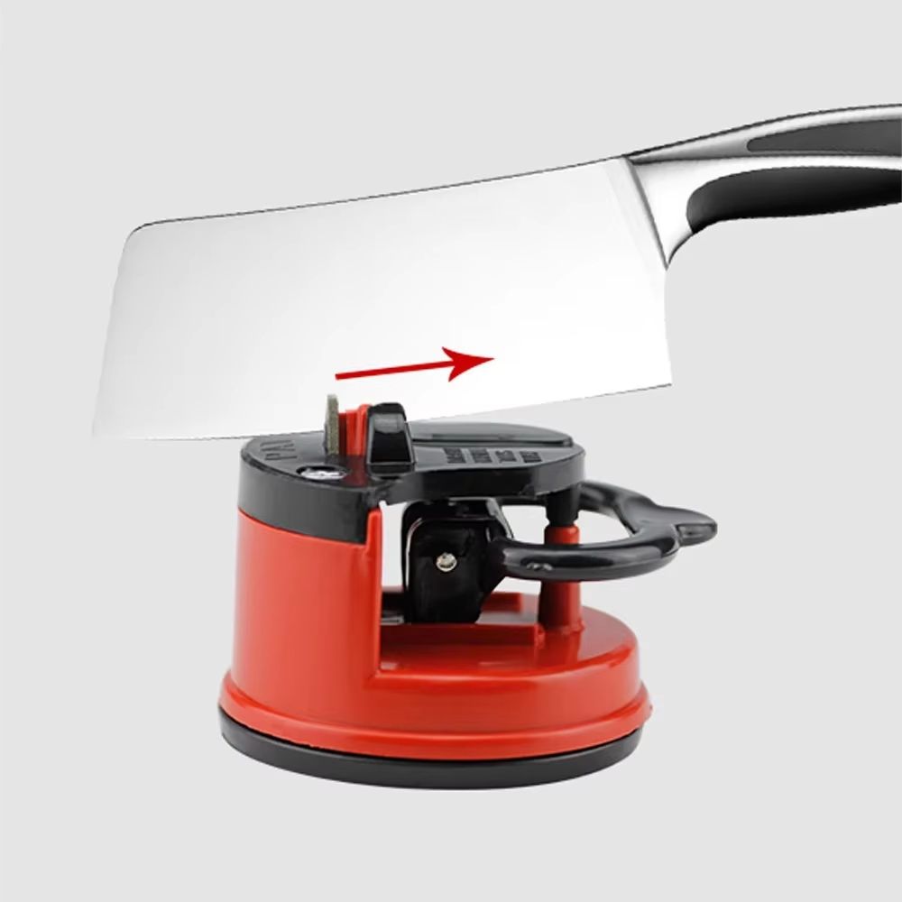 SafeGrip Suction Base Kitchen Knife Sharpener For Chef And Damascus Knives 2
