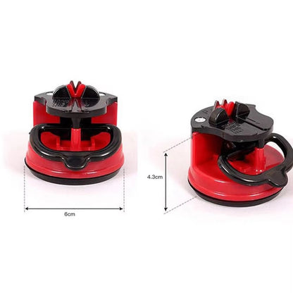 SafeGrip Suction Base Kitchen Knife Sharpener For Chef And Damascus Knives 5
