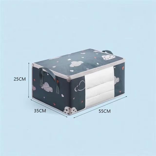 Large Capacity Clothes Storage Bag Organizer With Reinforced Handle For Blankets Bedding And Clothe 9