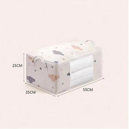 Large Capacity Clothes Storage Bag Organizer With Reinforced Handle For Blankets Bedding And Clothe 6