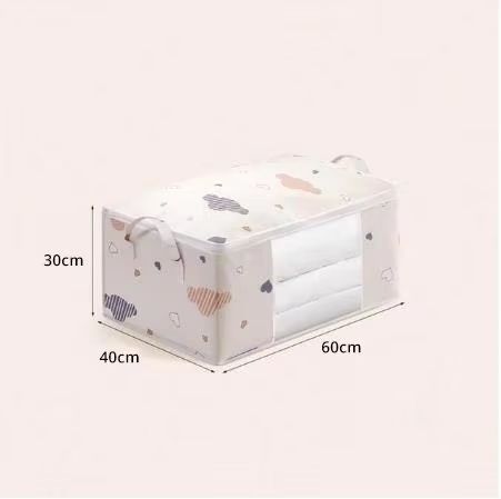 Large Capacity Clothes Storage Bag Organizer With Reinforced Handle For Blankets Bedding And Clothe 7