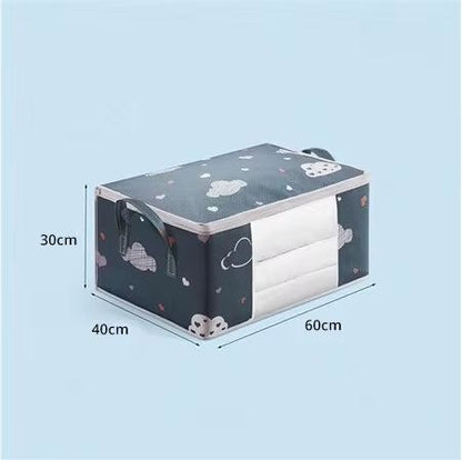 Large Capacity Clothes Storage Bag Organizer With Reinforced Handle For Blankets Bedding And Clothe 8