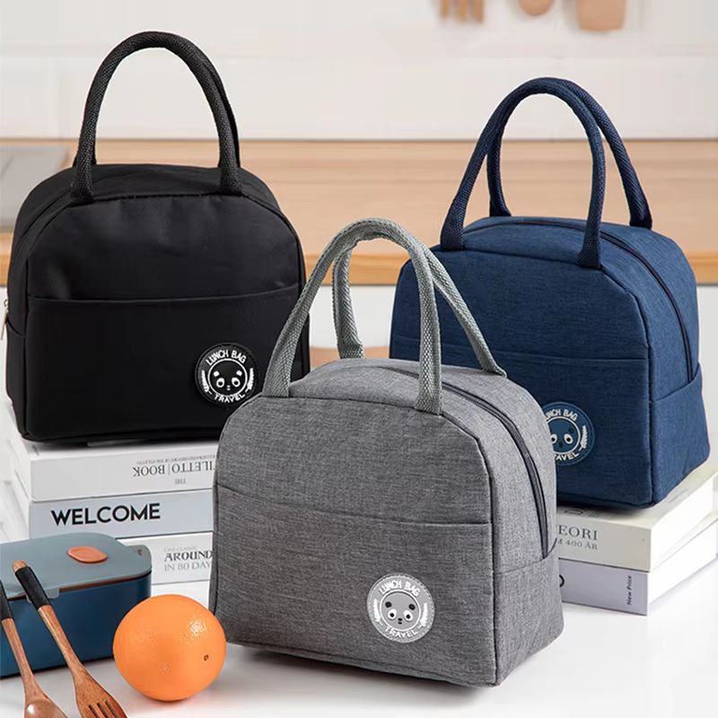 Insulated Lunch Bag for Students and Adults Bento Lunch Bag with Aluminum Foil Thermal Lining Reusable Meal Pack Handbag