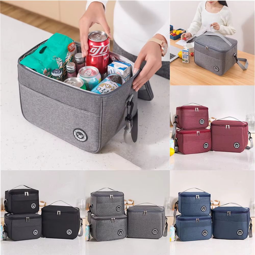 Insulated Lunch Box Bag with Shoulder Strap Waterproof Student Lunch Bag for School and Work