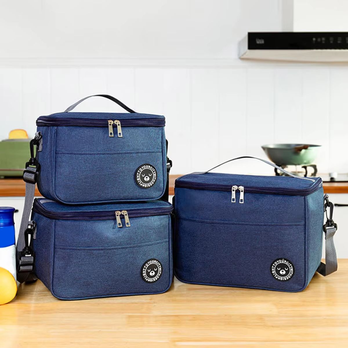 Insulated Lunch Box Bag With Shoulder Strap Waterproof Student Lunch Bag For School And Work 6