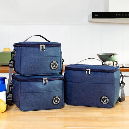 Insulated Lunch Box Bag With Shoulder Strap Waterproof Student Lunch Bag For School And Work 6