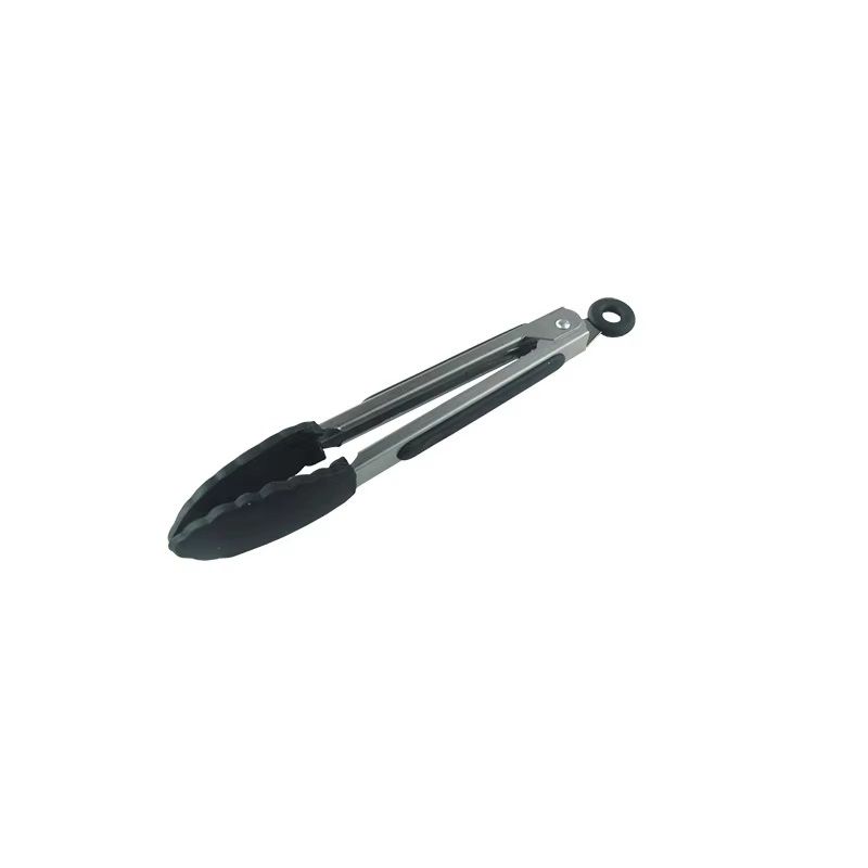 Silicone Kitchen BBQ Tongs Stainless Steel Cooking Tongs Locking Non Slip Food Tongs With Silicone  2