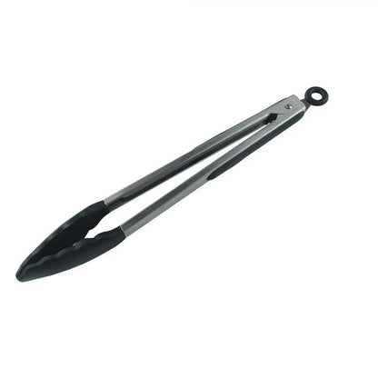 Silicone Kitchen BBQ Tongs Stainless Steel Cooking Tongs Locking Non Slip Food Tongs With Silicone  3
