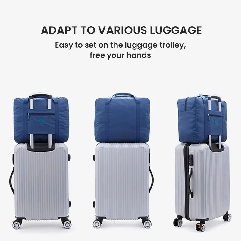 Lightweight Foldable Travel Duffel Bag Unisex Carry On Luggage Tote For Weekenders And Overnight St 1