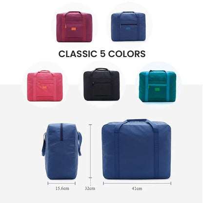 Lightweight Foldable Travel Duffel Bag Unisex Carry On Luggage Tote For Weekenders And Overnight St 3
