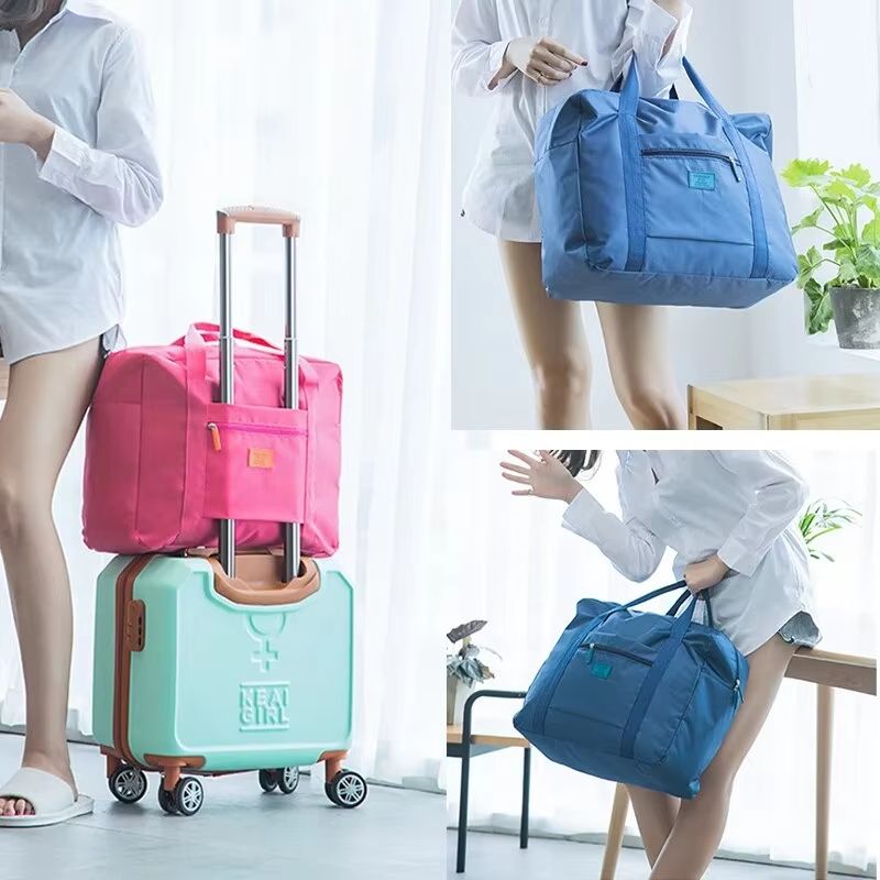 Lightweight Foldable Travel Duffel Bag Unisex Carry On Luggage Tote For Weekenders And Overnight St 4